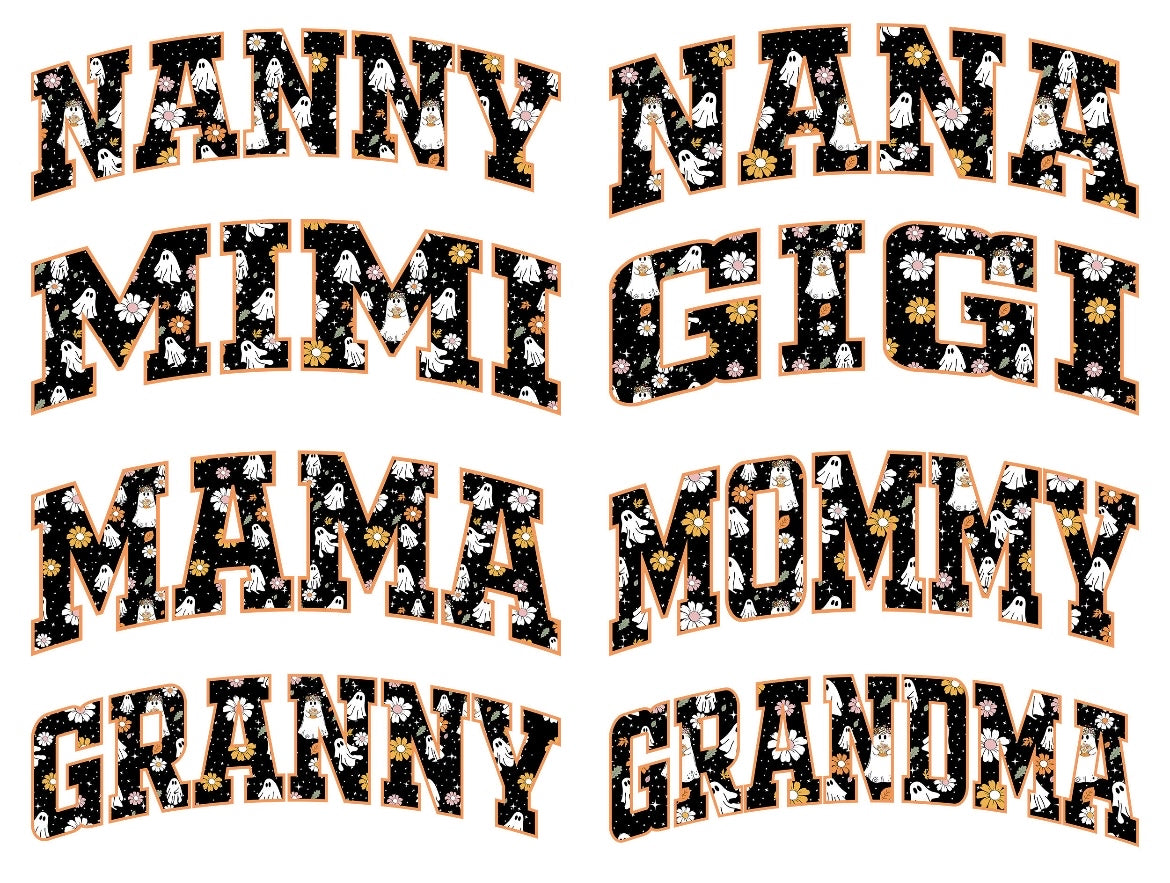 Halloween names ( add name in order notes you’d like )