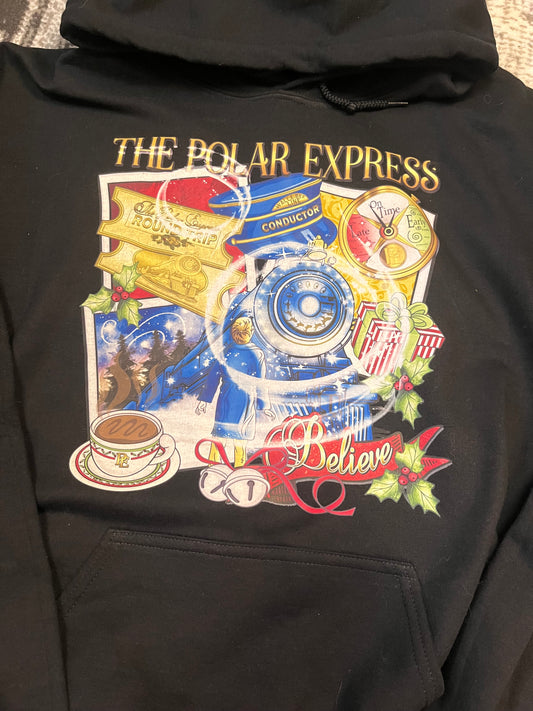 Polar express hoodie LARGE