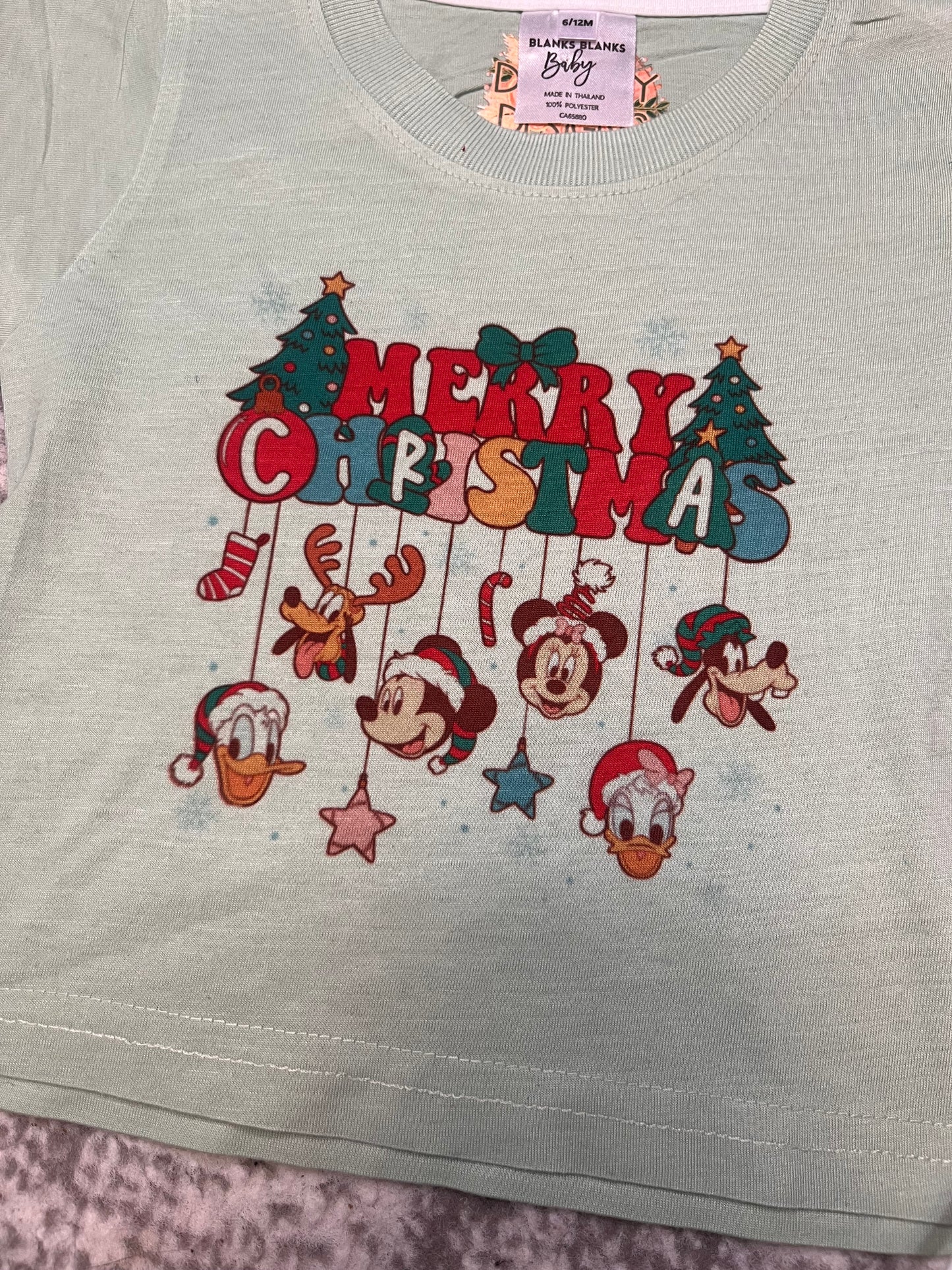 Christmas Disney T-shirt 6/12 months