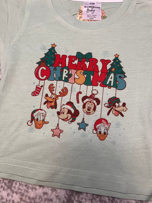 Christmas Disney T-shirt 6/12 months