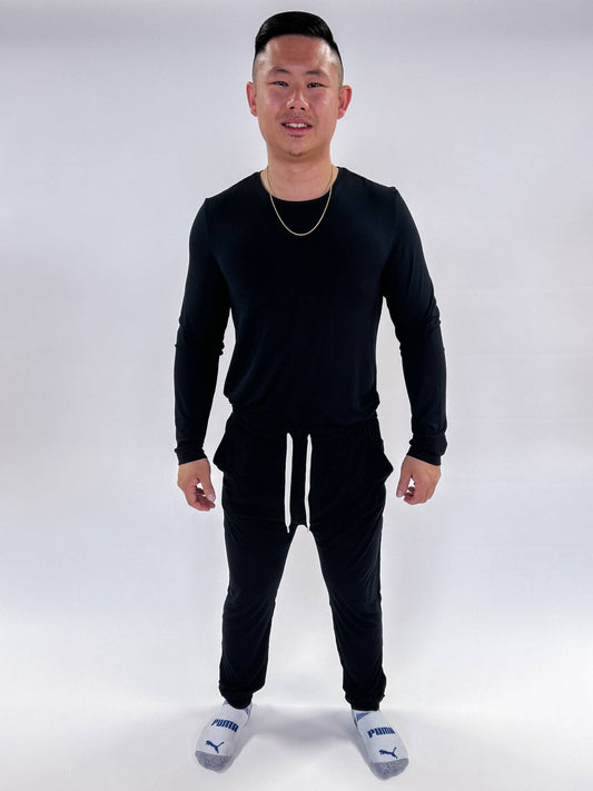Cloud Nine Bamboo Collective - Unisex Jogger Bamboo PANTS | Black: IN STOCK ON SALE