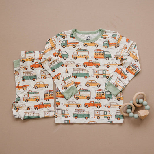 Little Joy Co. - Cruisin' then Snoozin' 2pc Bamboo Pajamas IN STOCK