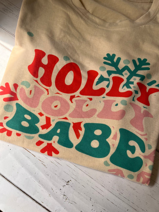 Holly Jolly babe T-SHIRT