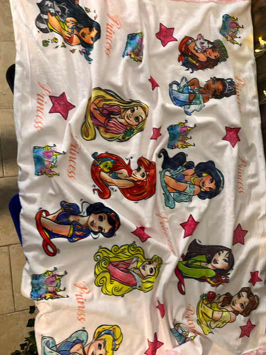 Princess blanket ( pink backing )