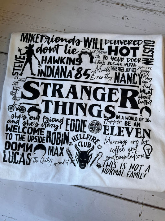 Stranger chart  T-SHIRT
