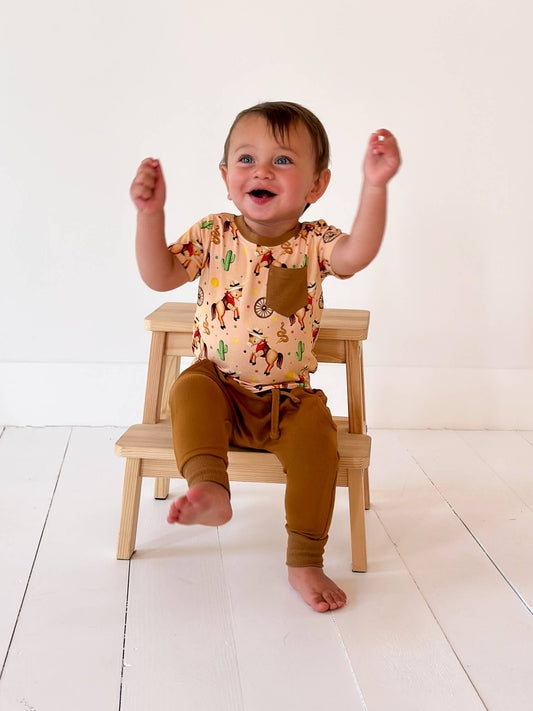Scoots - Yeehaw Bamboo Terry Jogger Sets | IN STOCK