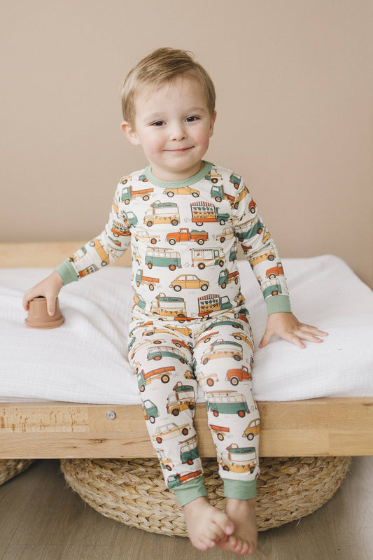 Little Joy Co. - Cruisin' then Snoozin' 2pc Bamboo Pajamas IN STOCK