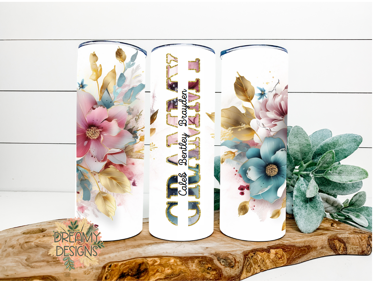 Grammy Floral W Names