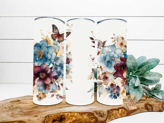 Red and Burgundy floral